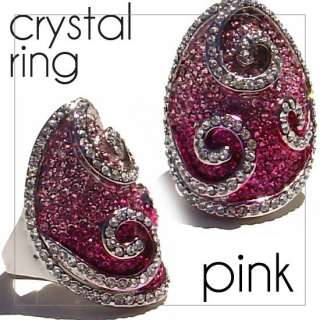 Swarovski Crystal Ring Size 6 9 Fashion Womens Elegant  
