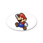  Sticker (Oval) of Super Mario (Bros.) in 2D (like in Paper Mario