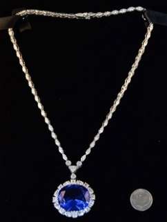 SMITHSONIAN SIMULATED HOPE DIAMOND LIMITED EDITION 16 INCH NECKLACE 