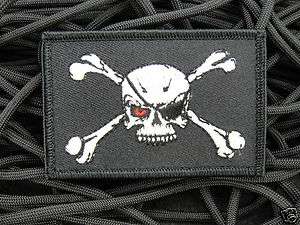 ill Gear MODERN DAY EVIL BLACKBEARD Pirate Flag Velcro Patch Glow in 