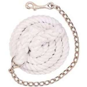  Weaver White Cotton Lead Rope with Chain 