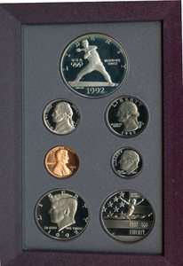 1992 Prestige Proof Set   United States Mint  
