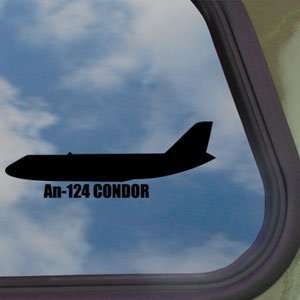  An 124 CONDOR Black Decal Military Soldier Window Sticker 