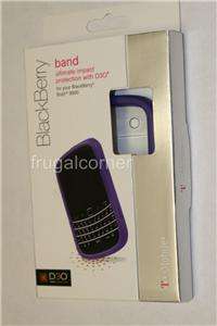   D3O Blackberry 9900 Bold Purple Bumper Band+Clear Case Cover  