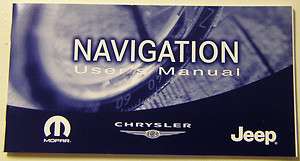 Chrysler Navigation (RB1) Users manual #81 170 04010  