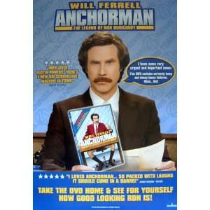  Anchorman   Will Ferrell   Movie Poster   16.5 x 23 