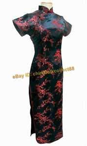 Sexy Chinese Woman Cheongsam Evening Long Dress  