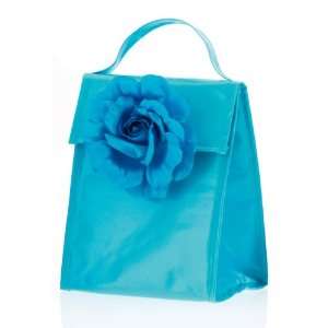 Danielle Enterprises Lunch In Bloom Lunch Totes, Turquoise, 7.5 Inches 