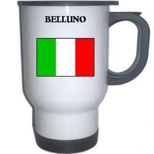  Italy (Italia)   BELLUNO White Stainless Steel Mug 