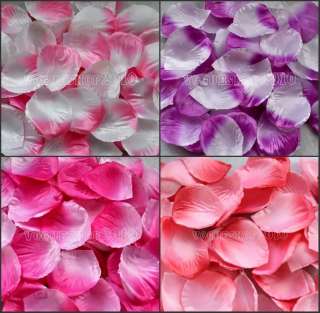   pcs Silk Flower Rose Petals Wedding Decoration Many Colors Available