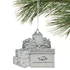  Arkansas Razorbacks Pewter Christmas Gift Ornament Sports 