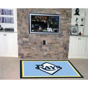 Exclusive By FANMATS MLB   Tampa Bay Rays 5 x 8 Rug 