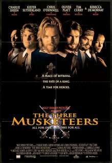 The Three Musketeers 1993 Original U.S. One Sheet Movie Poster  