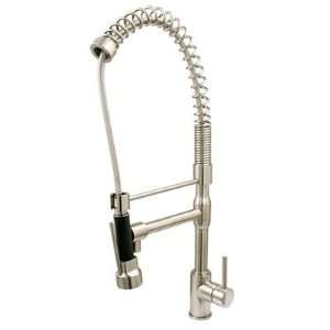 Elements of Design Nuvo Pull Out Spray Kitchen Faucet with Metal Lever 