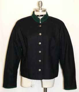   BOILED WOOL German Women Winter Dress Suit JACKET Coat 46 16 L  