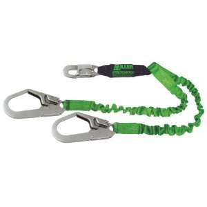  Green Two Legged Stretchable Stretchstop Lanyard With 3 Locking Snap 