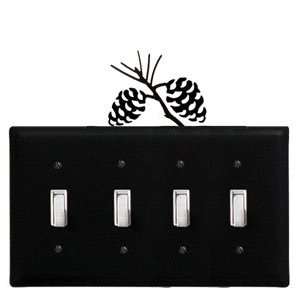 Pinecone   Quad. Switch Electric Cover 