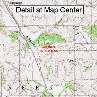 USGS Topographic Quadrangle Map   boro, Iowa (Folded/Waterproof)