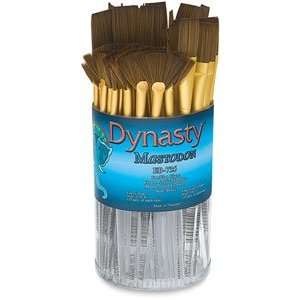   Brush Canisters   Synthetic Fan/Glaze Brushes, Canister Set of 60
