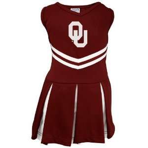  Oklahoma Sooners Toddler Crimson Cheerleader Dress Sports 