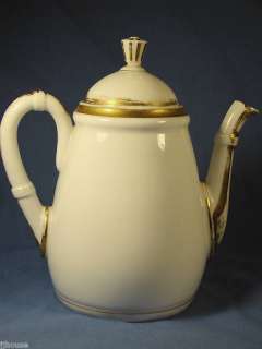 Old Paris Porcelain 2nd Empire Crown Finial Teapot  