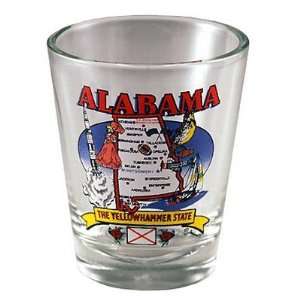  Alabama State Elements Map Shot Glass