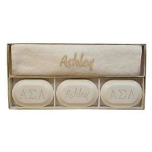 ALPHA SIGMA ALPHA  ORIGINAL GIFT SET (3 Bars 1 Towel)  