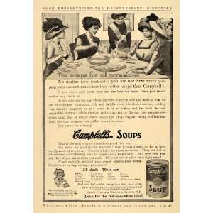   Ad Joseph Campbell Co. Can Soups Women Dining Maid   Original Print Ad