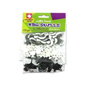  175 Piece Foam Abc, Skulls And Sword Stickers Everything 