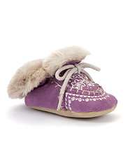 Purple (Purple) Ruby + Ed Faux Fur Embroidered Slippers  238245050 