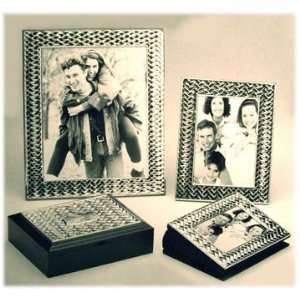  Photo Accessories Silver Tone Weave Design and Frames 