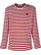 COMME DES GARÇONS PLAY   STRIPED LONG SLEEVE T SHIRT