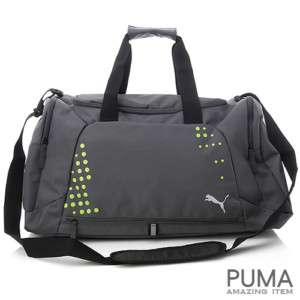 BN PUMA Training Unisex Gym Travel Bag Gray/Dark Green  