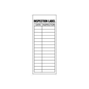  Labels INSPECTION LABEL Adhesive Vinyl   5 pack 6 x 2 
