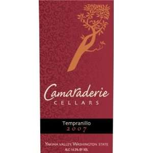  2008 Camaraderie Tempranillo 750ml Grocery & Gourmet Food