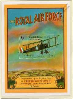 1993 Royal Air Force (RAF) 75th Anniversary AVRO 504K Aircraft Stamp 