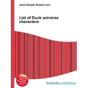  List of Duck universe characters Ronald Cohn Jesse 