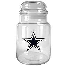 Great American Products Dallas Cowboys 31oz Glass Candy Jar    