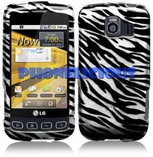 for LG OPTIMUS S Hard Phone Case Cover BLACK ZEBRA  