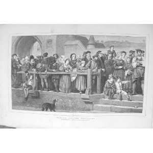  Crowd Waiting For Procession By Marks 1872