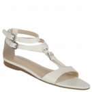 Womens   White   Sandals   Flats  Shoes 