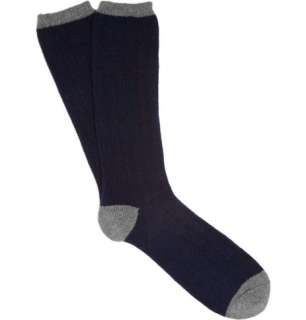  Accessories  Socks  Casual socks  Ribbed Cashmere 