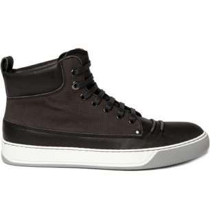   Shoes  Sneakers  High top sneakers  Mid Top Leather Sneakers
