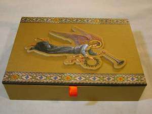 Renaissance Angel Decorative Box & 15 Christmas Cards  