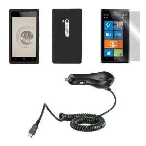  Nokia Lumia 900 (AT&T) Premium Combo Pack   Black Silicone 