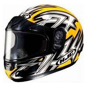  HJC CS 12 CS12 ECHO SNOW MC3 YELLOW MOTORCYCLE Full Face Helmet 
