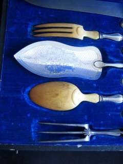 Antique French Sterling Silver Serving Set 9/PS Box  
