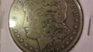 1879 CC Morgan Dollar  90% Silver Key Date Raw Scarce Carson 