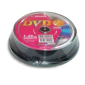  Ridata 2X Mini 1.46GB DVD RW 10 Pak in Cakebox 