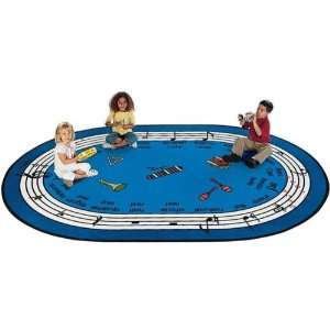  Carpets for Kids Musical Rug (Factory Second)   Oval   69 